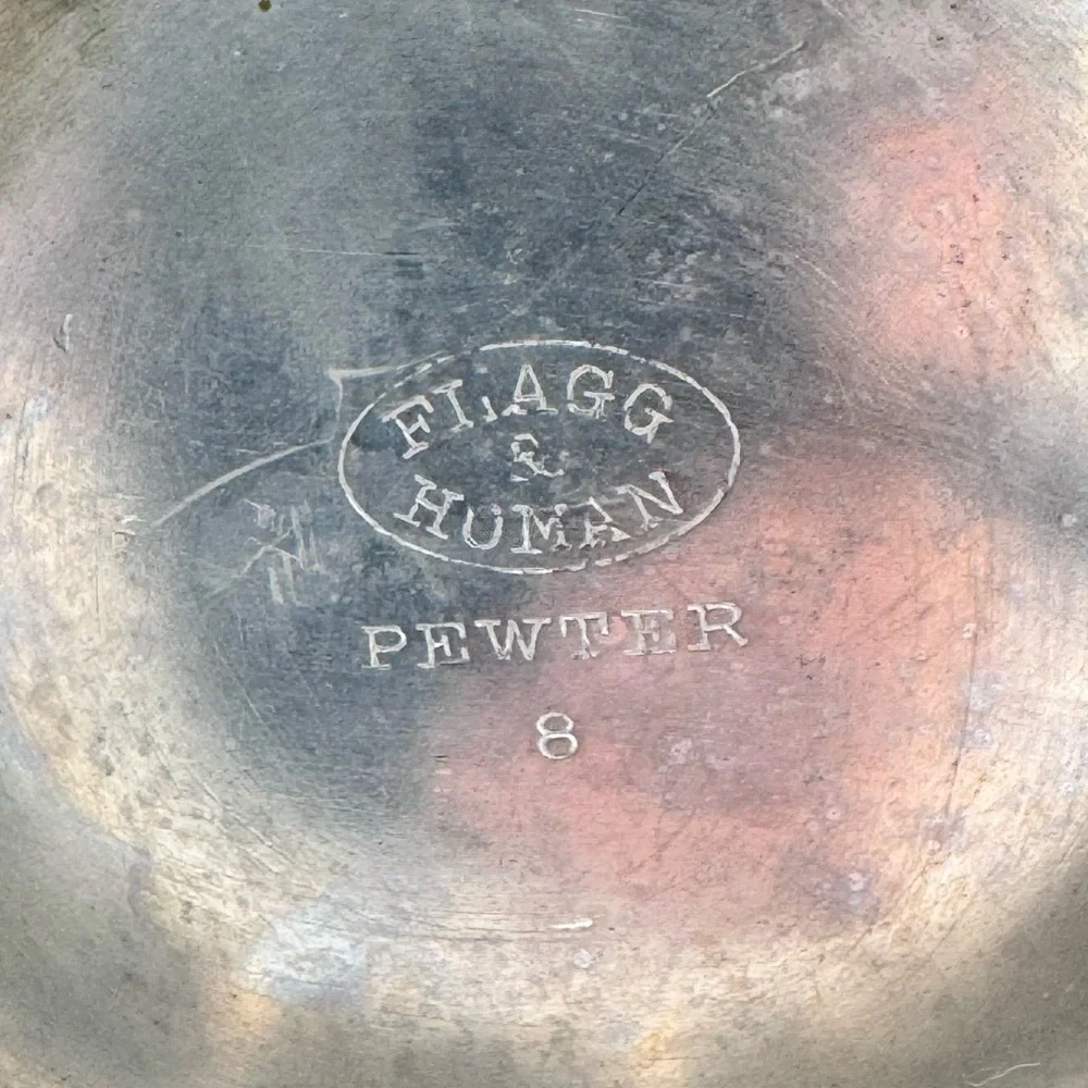 Antique Pewter Coffee Pot Flagg & Homan Cincinnati, Ohio
